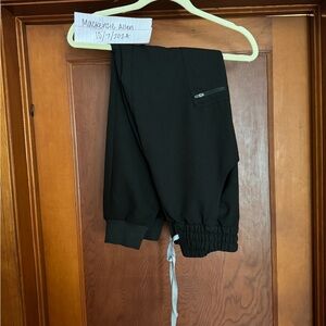 Figs black high waisted Uman joggers